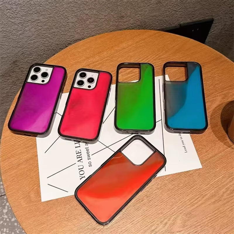 Wholesale New Design Night Luminous Glow Glitter Lady Quicksand Cellphone Cover Case for Iphone 12 13 14 15 16 Pro Max